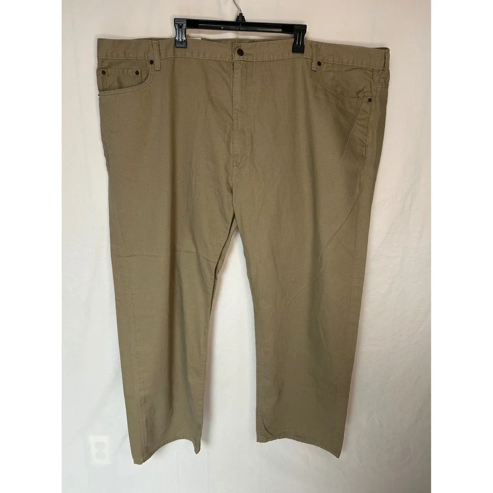 Levis 559 Relaxed Straight Fit Mens Jeans Khaki Tan Big and Tall 58x30 NWT